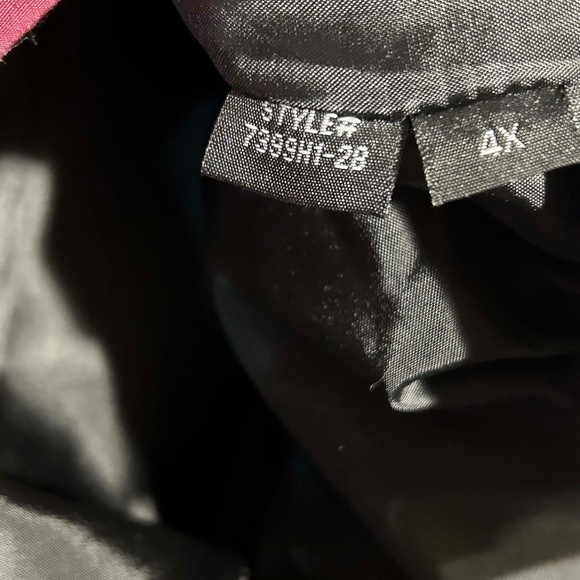 COAT, PARKA, SANGRIA (Burgundy), SIZE 4X, FRONT ZIP AND TOGGLES, DETACHABLE HOOD - Picture 3 of 4